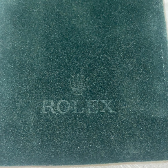 Rolex leather jewelry travel pouch in color green - Picture 5 of 5